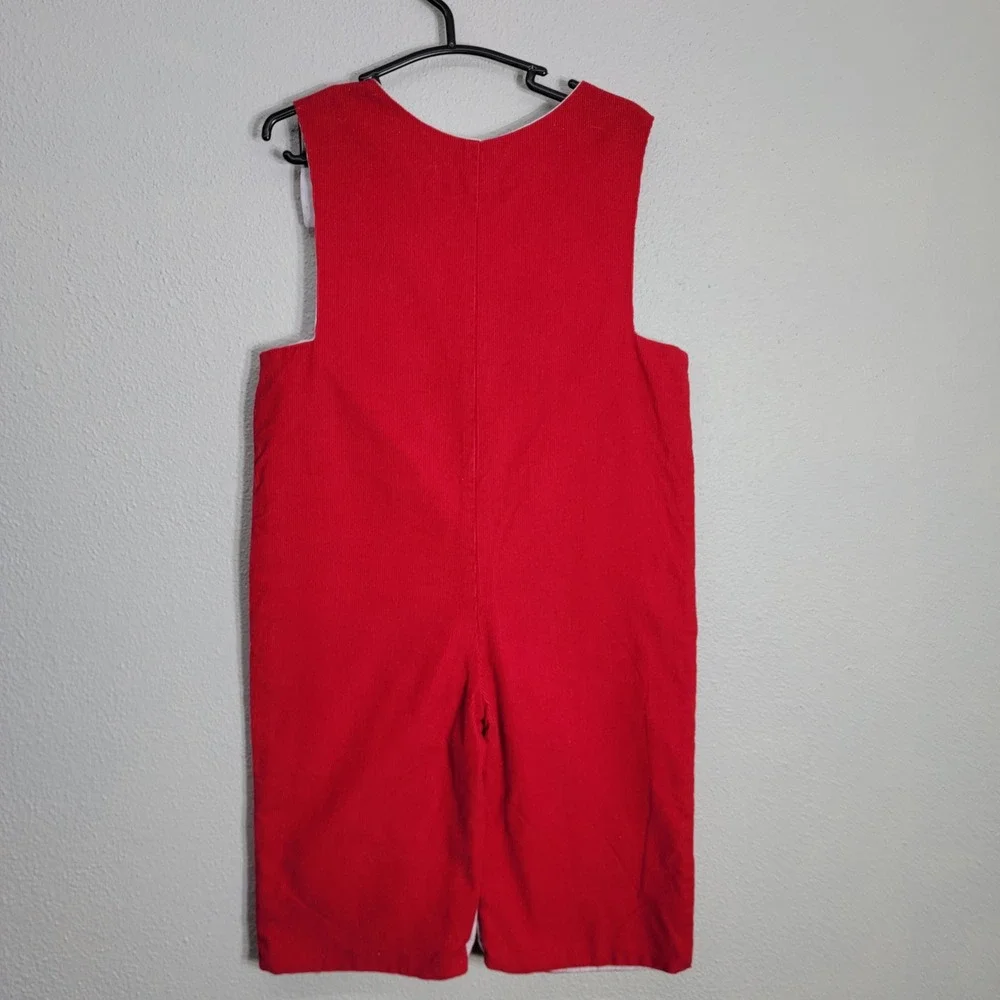 Secret Wishes Toddler‎ Boys Red Corduroy Smocked Pirate Longall Romper 24M